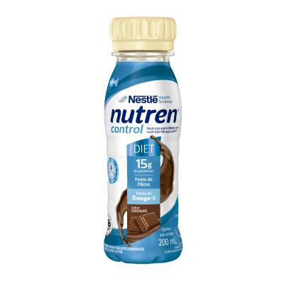 Suplemento Alimentar Líquido Chocolate Diet Nutren Control 200ml